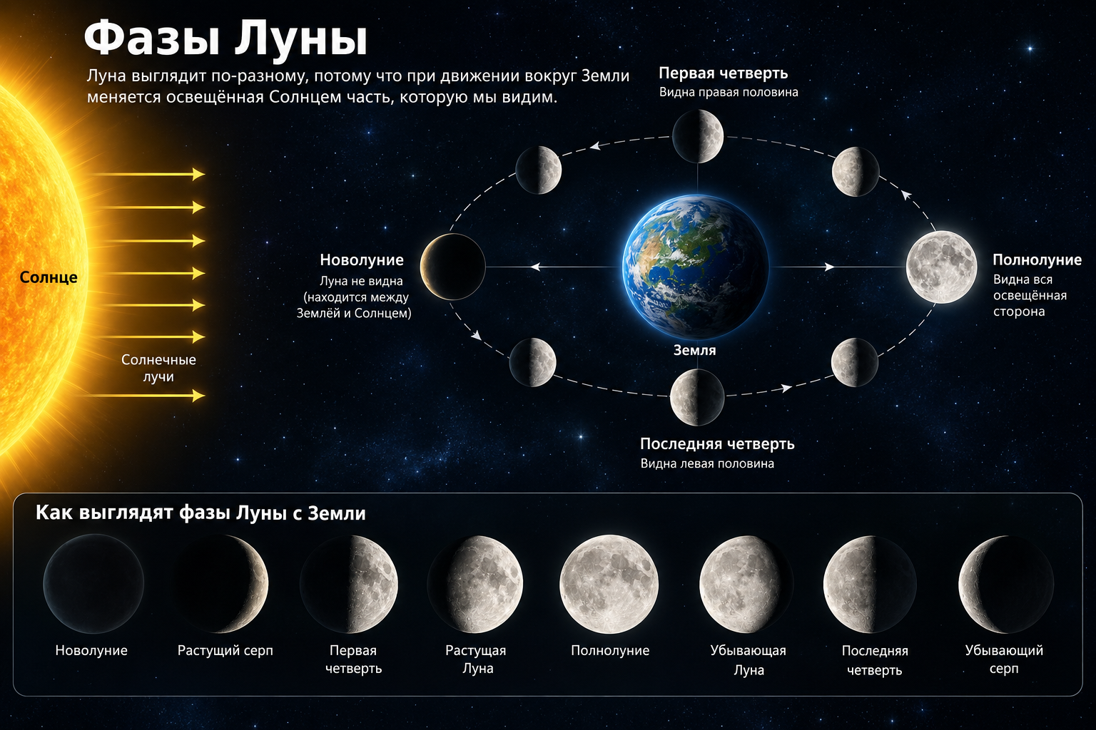 Фазы Луны