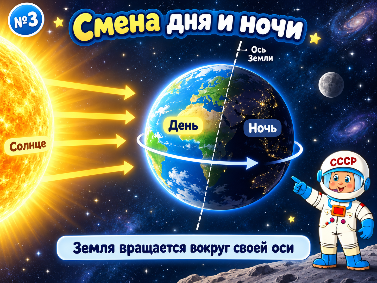 Смена дня и ночи на Земле